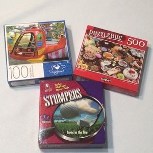 Variety Bundle of 3 Puzzles 100, 135 & 500 Piece